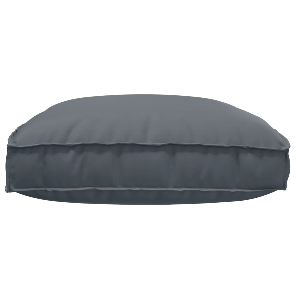 Cuscino per pallet Antracite 120x80x12 cm Tessuto Oxford