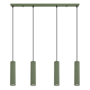 Lampada a sospensione KARBON 4L verde oliva