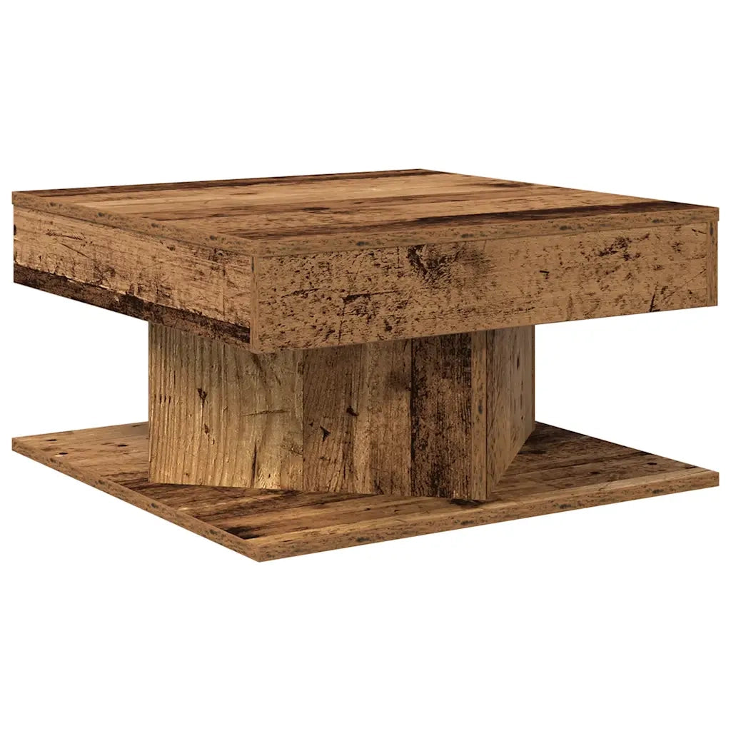 Tavolino da Salotto Legno Antico 55x55x30 cm Legno Multistrato 856632