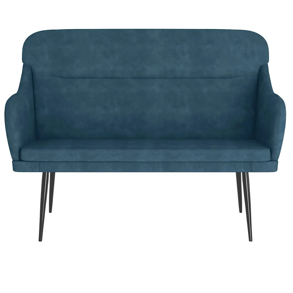 Panca Blu 110x76x80 cm in Velluto CFW3683094