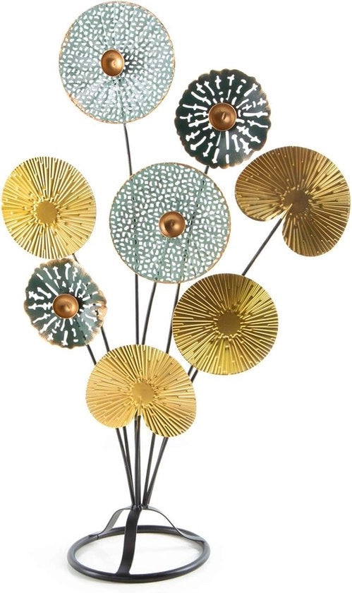 Decorazione decorativa da appendere 53 cm - albero di fiori goud turquoise - regalo per compleanno decorazione per finestra mensole
