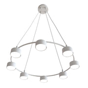 Lampadario sospeso STARLIT bianco 8 luci GX53 Emibig