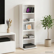 Mobile per CD Bianco 33 x 23,5 x 97,5 cm Legno ingegnerizzato 8012690