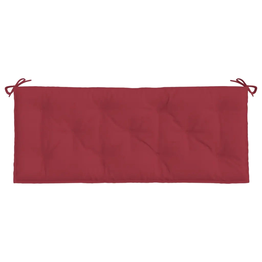 Cuscini per Panca 2 pz-Set di 2 Cuscini per panchina Rosso Vino 120x50x7 cm in Tessuto Oxford