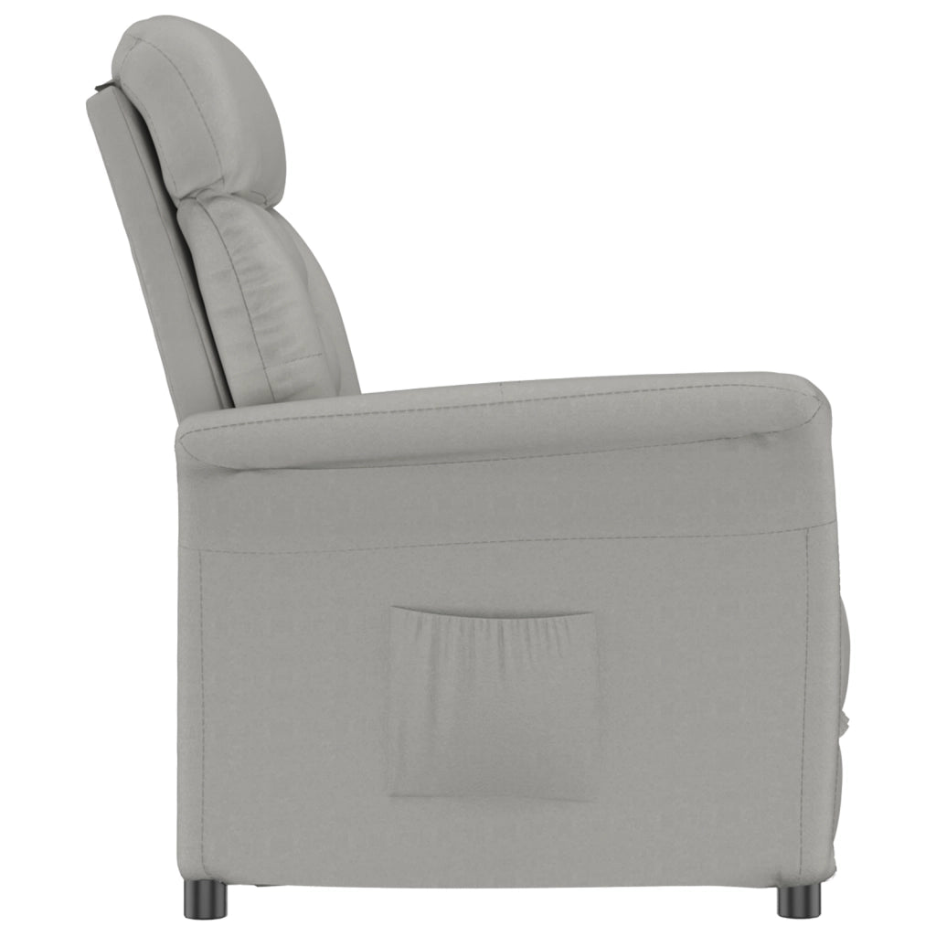 Poltrona Recliner Grigio Chiaro