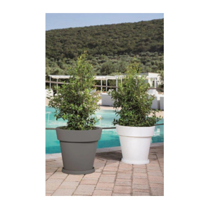 SOTTOVASO D 35 CM P/VASO GEMMA D 50 CM GRIGIO