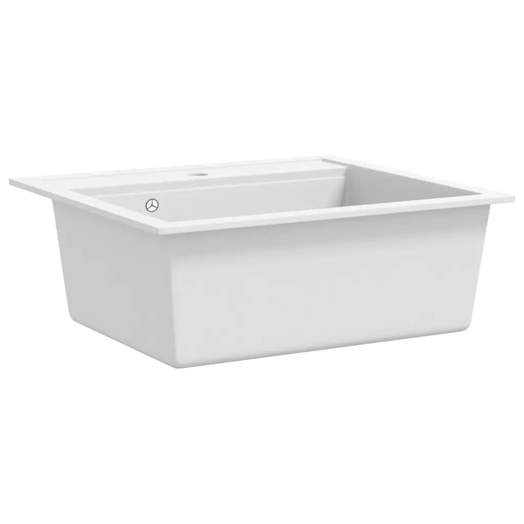 Lavello da Cucina in Granito Vasca Singola Bianco CFW7470174