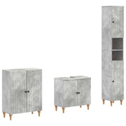 Set di armadietti da bagno in 3 pezzi ALKMAAR Grigio Cemento 3417426