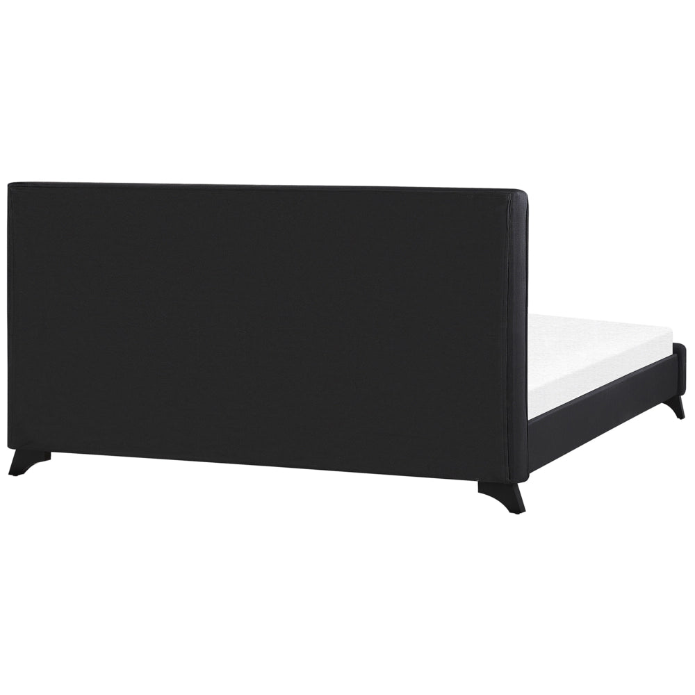 Letto Matrimoniale Nero 180 x 200 cm Imbottito