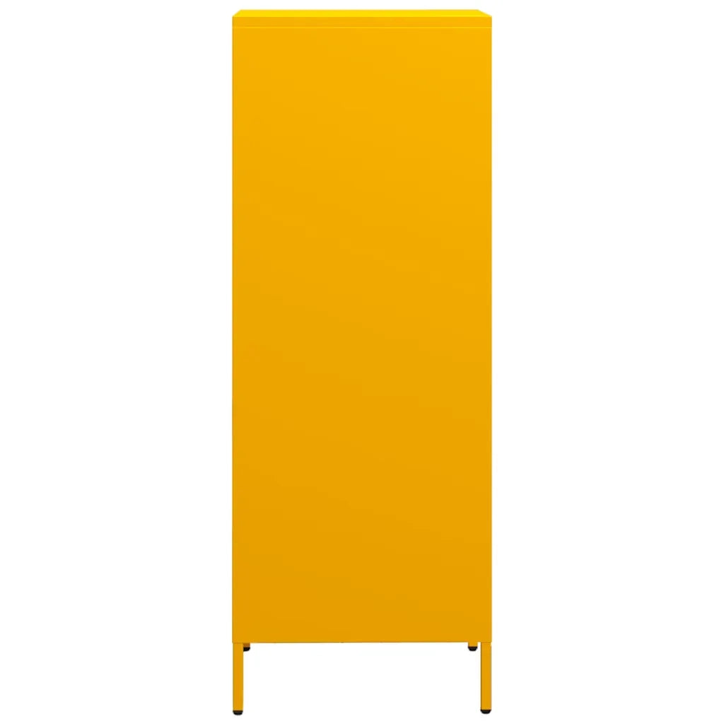 Credenza Giallo Senape 35x39x103,5 cm in Acciaio 851379
