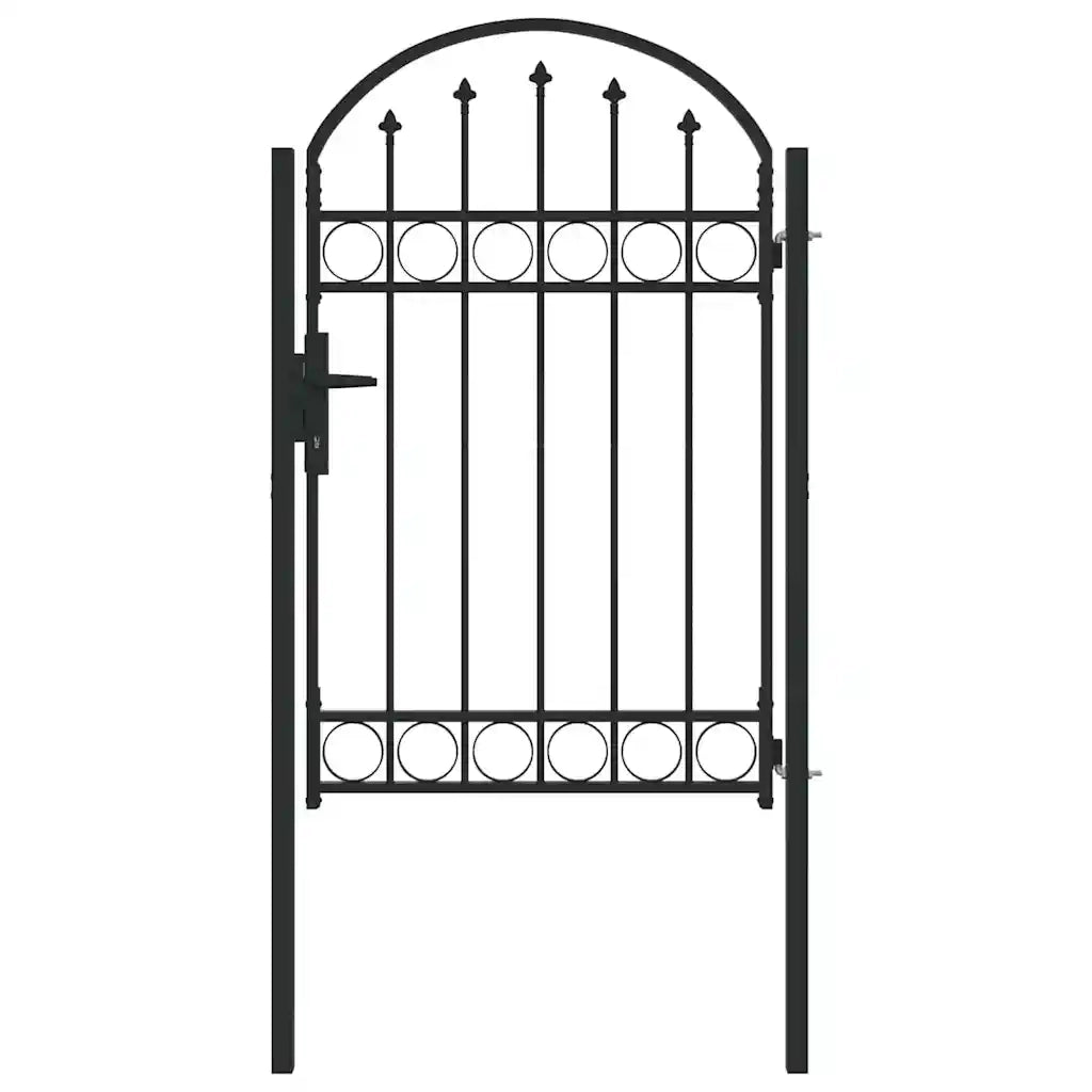 vidaXL Cancello per recinzione Grigio 100 x 150 cm