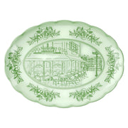 Vassoio ovale grande Josephine verde polvere