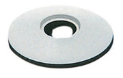 100pz rondella ferro tonda con guarnizione 6,7x19 colore bianco finitura grigio cod:ferx.56200