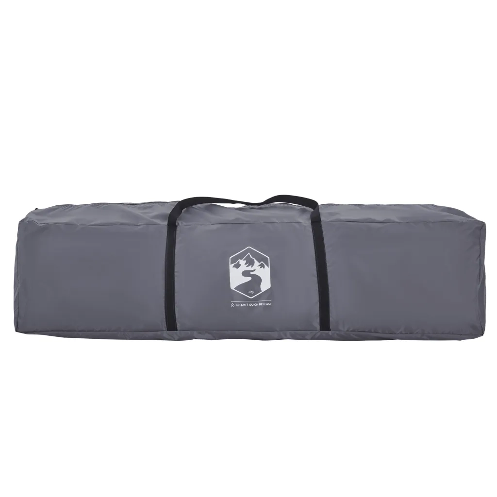Tenda Famiglia Portico 9 Pers. Grigio Arancione Rilascio Rapido 4004215