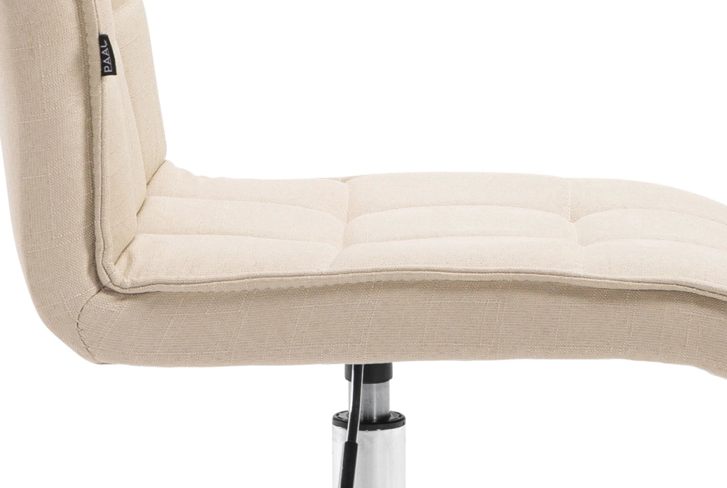 Sedia da ufficio PEKING V2 in tessuto crema