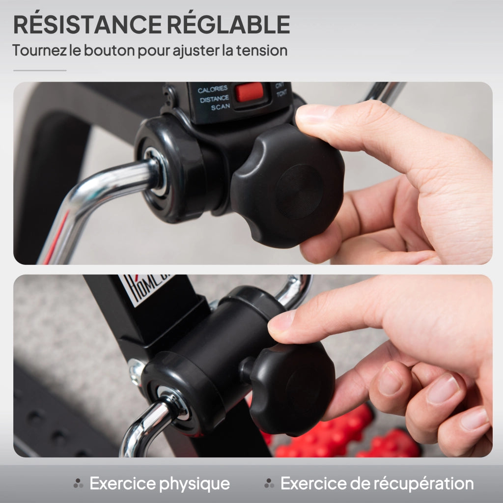 Bicicletta da riabilitazione per braccia e gambe con regolazione altezza e larghezza ¨C zephmum ¨C nero
