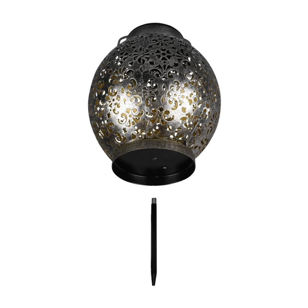 LÚZETE - LANTERNA ESTERNA A LED SOLARE ARGENTO ANTICO CANEK