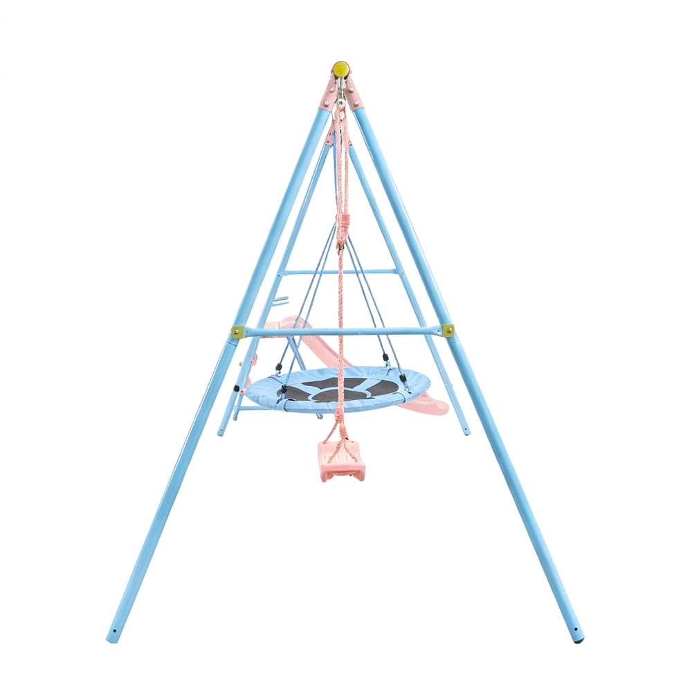Set Altalene Due Posti con Scivolo ¨C Minimal ¨C Per Giardino Esterno