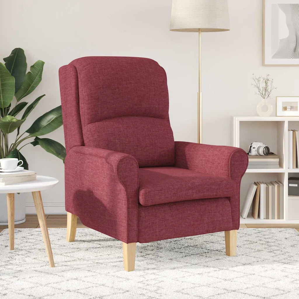 Poltrona | Sedia Relax Rosso vino Tessuto