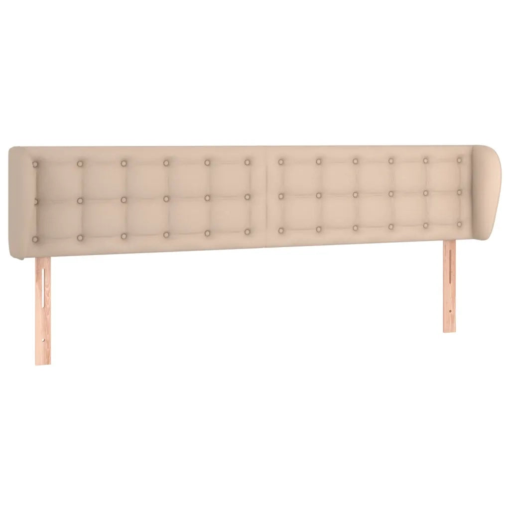 Testiera ad Orecchio-Testata con Orecchie Cappuccino 203x23x78/88 cm in Similpelle 141772