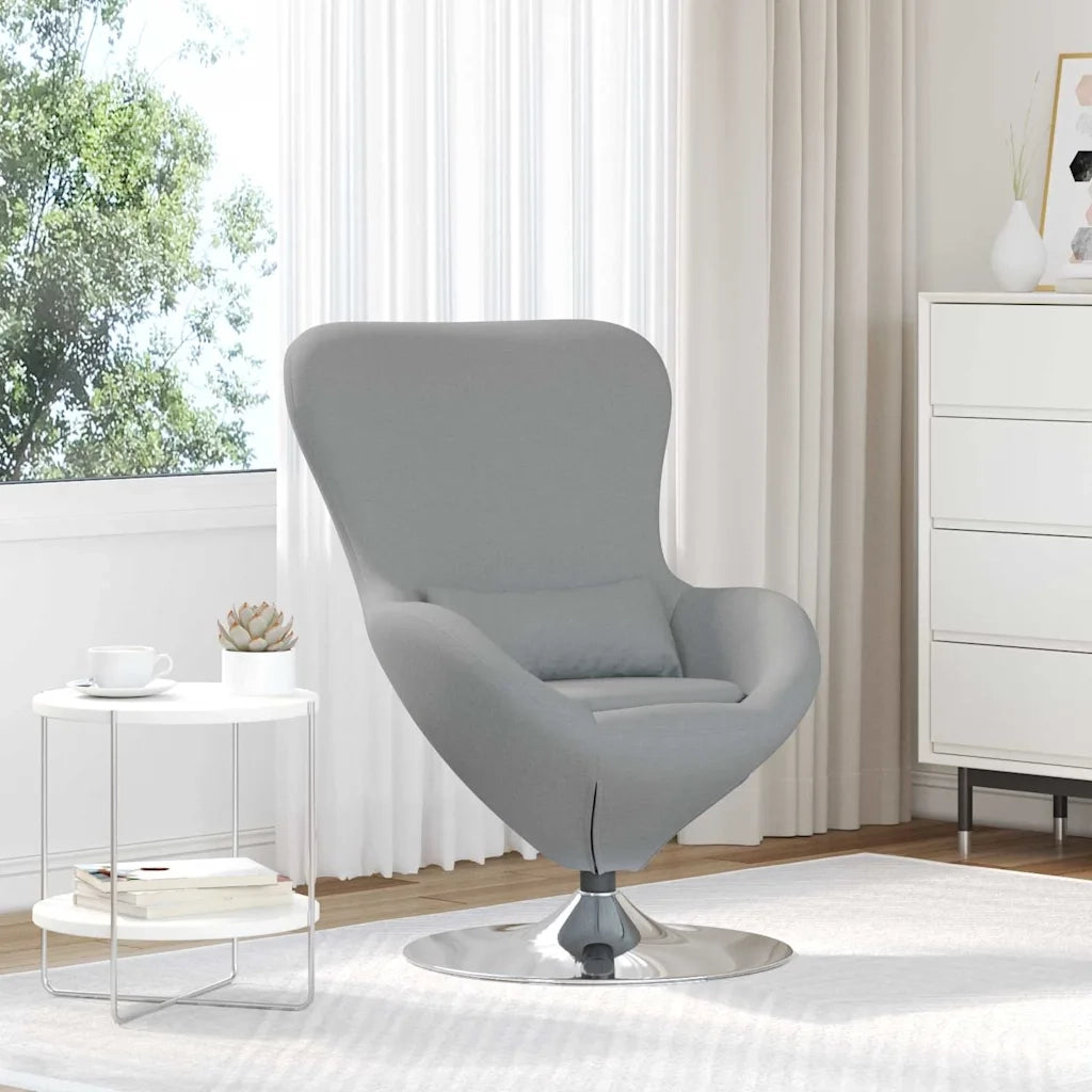 Divano Sedia-Poltrona uovo Grigio chiaro 63 x 73 x 90 cm Tessuto 649961