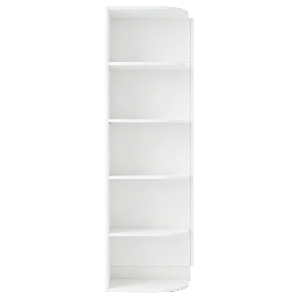 Armadio con 2 ante, ripiani e cassetti per camera da letto o ufficio, in MDF e metallo, bianco, 90×55×170 cm