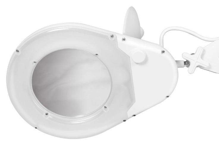 Lampada LED con Lente d'ingrandimento a 5 Diottrie Attacco a Morsetto