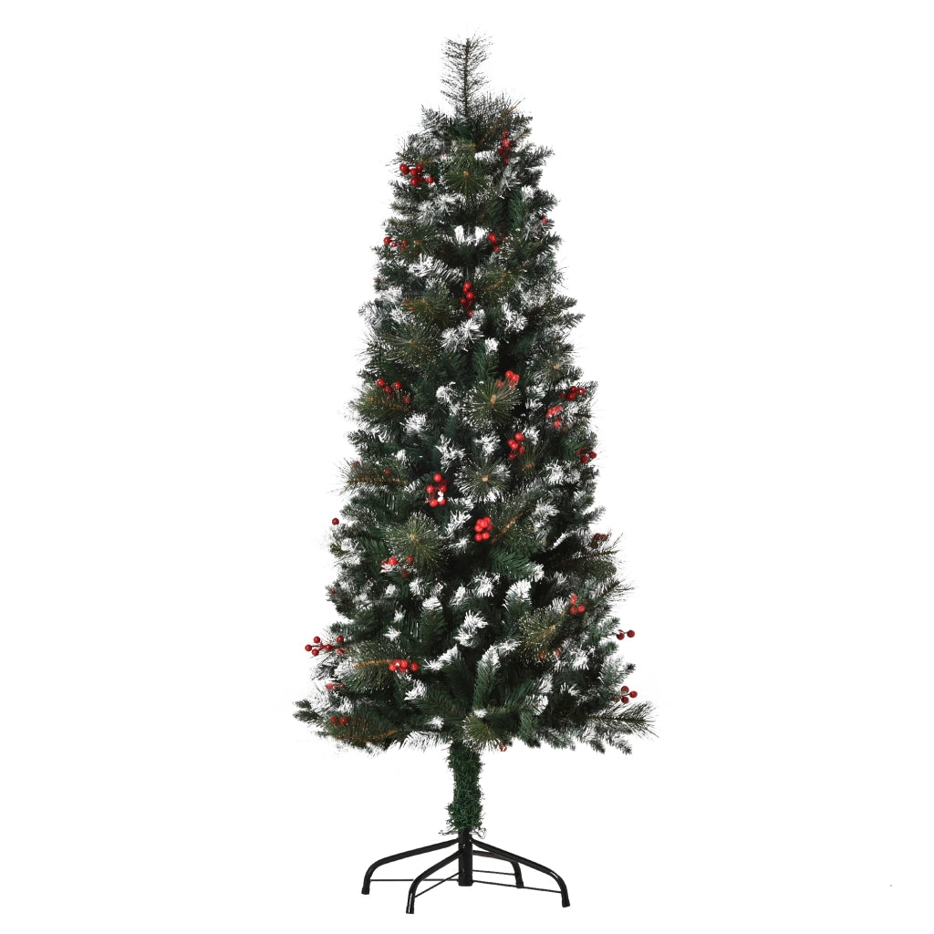 Albero di Natale Artificiale con Neve 150 cm ¨C Xylo ¨C 360 Rami, 38 Bacche, Verde