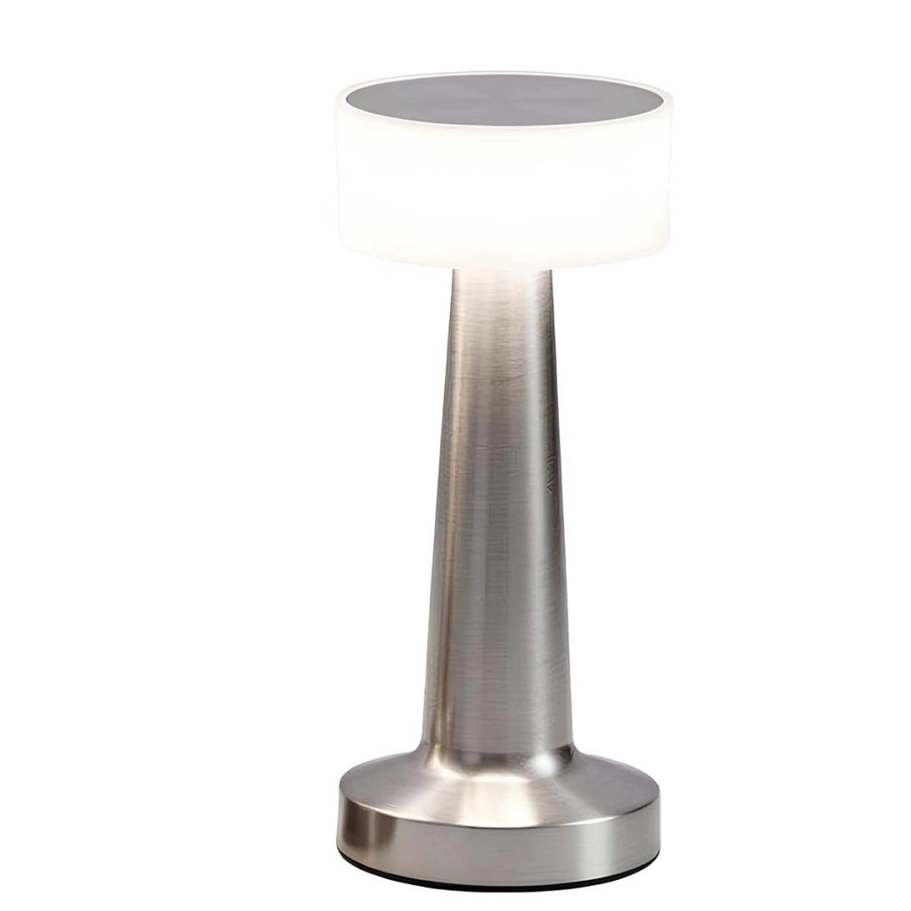 Lampada d'atmosfera LED senza fili tattile con 3 modalità di luce Argento Avizar