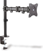 Sostegno monitor - chiodo da tavolo - 1 monitor - fino a 27 pollici - fino a 1x 8 kg - VESA 75x75, 100x100 - nero