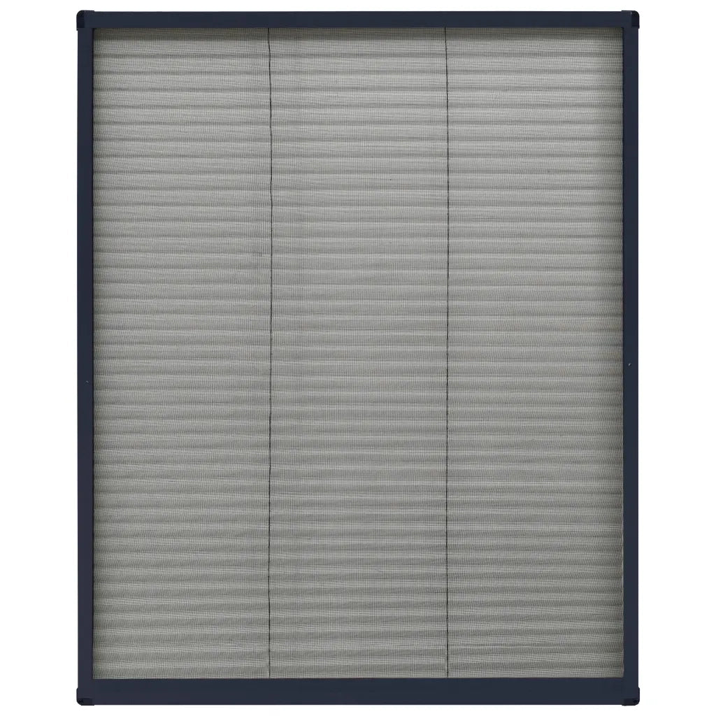 Zanzariera Plissettata Finestre Alluminio Antracite 60x80 cm cod mxl 55068