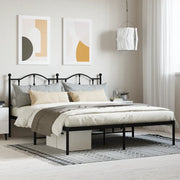 Giroletto con Testiera in Metallo Nero 160x200 cmcod mxl 107804