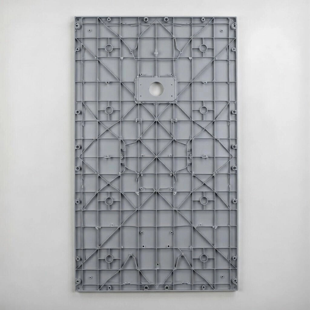Piatto doccia in resina 90x90 cm effetto pietra colore grigio CUBA