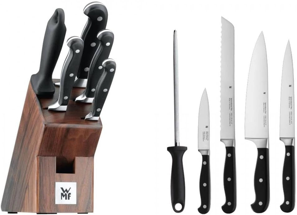 WMF Coltello Set Classe Plus Performance Cut, Acciaio Inox, Nero, 5 Pezzi