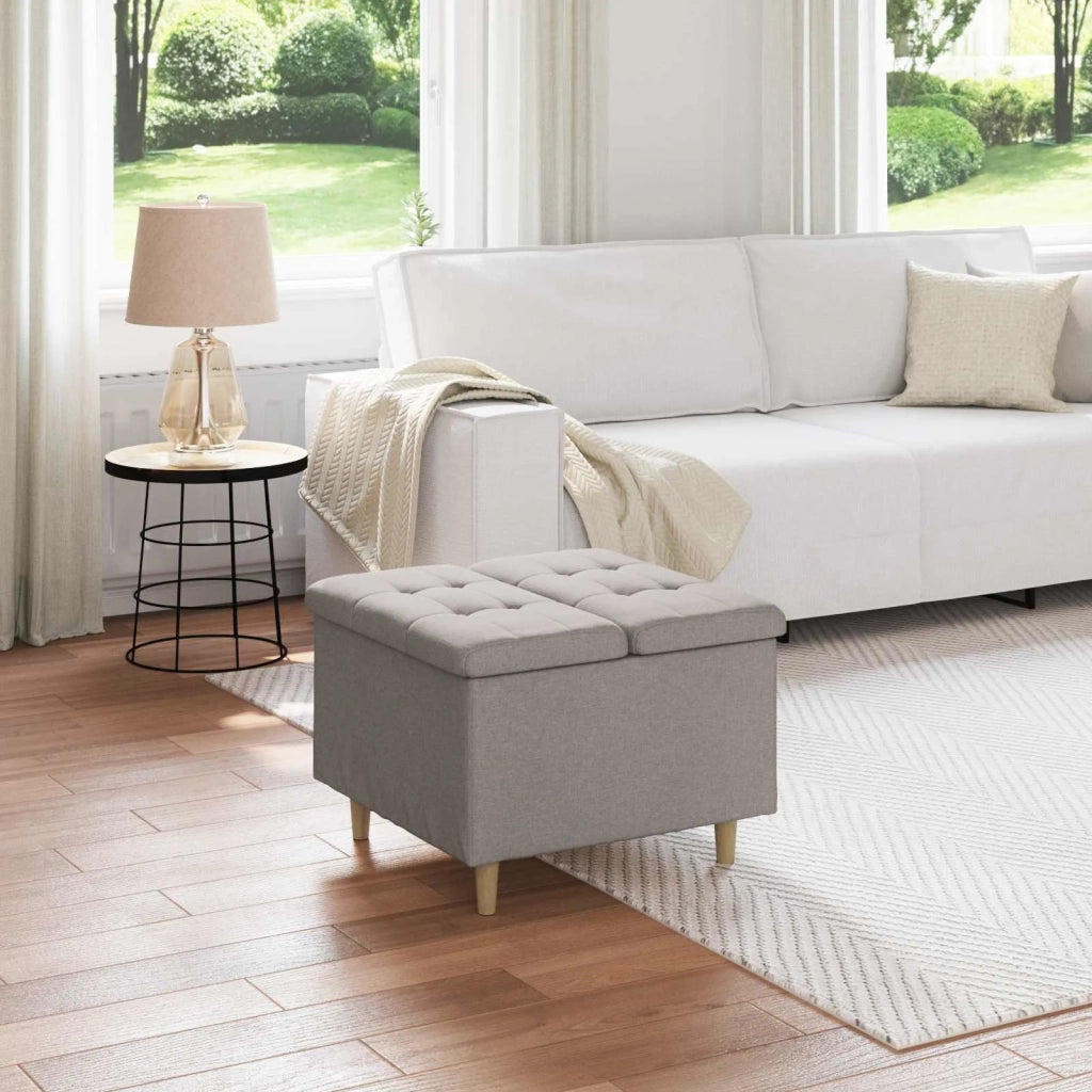 Pouf contenitore con cuscino Talpa 60 x 60 x 45 cm Tessuto