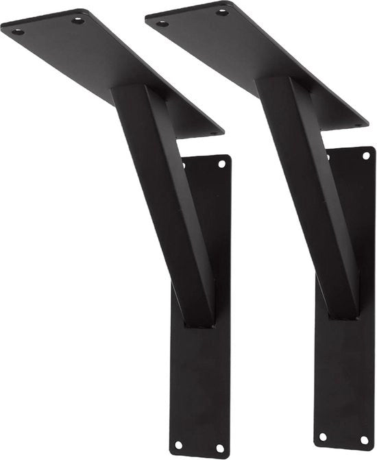Supporto per pannelli pesante nero - 2 pezzi supporto per pannelli per parete per pannelli da 180 x 180 mm con viti