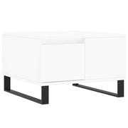 Tavolino da salotto | Tavolino da caff¨¨ | Tavolino da Soggiorno Bianco 55x55x36,5 cm in Legno Multistrato