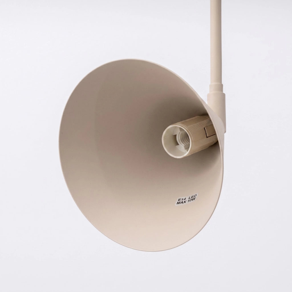 Applique NOX 1 taupe con interruttore