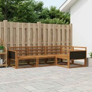 Set di divani da esterno 4 pcs Naturale