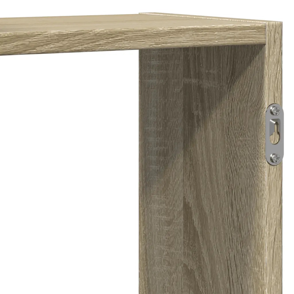 vidaXL Scaffale a Parete Rovere Sonoma 129x18x42 cm in Truciolato
