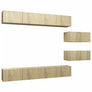 Set di Mobili Porta TV 6 pz | Armadietto TV | Mobile Porta TV Rovere Sonoma in Legno Multistrato
