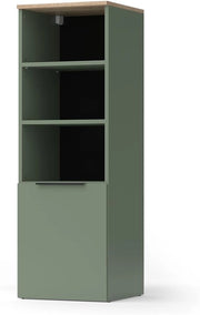 Armadio universale Wido, Verde, 40.2 x 120 cm con una porta, adatto per la conservazione di oggetti domestici