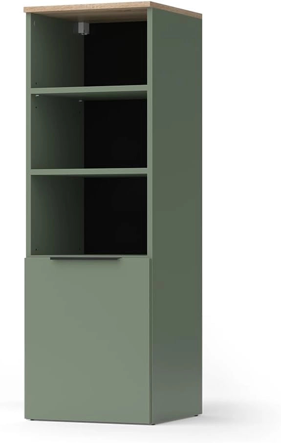 Armadio universale Wido, Verde, 40.2 x 120 cm con una porta, adatto per la conservazione di oggetti domestici