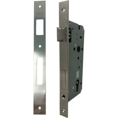 SERRATURA LEGNO INFILARE 52X YALE  B.Q NICHELATO F.MM 22 F.SAGOM M2+SCR+Q8 E.MM 45