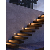 Beneito & Faure - Luce da incasso segnapasso LED Artis R Wall 4,5W - Segnapasso da parete rotondo IP66 Switch 2700K/3200K/4000K