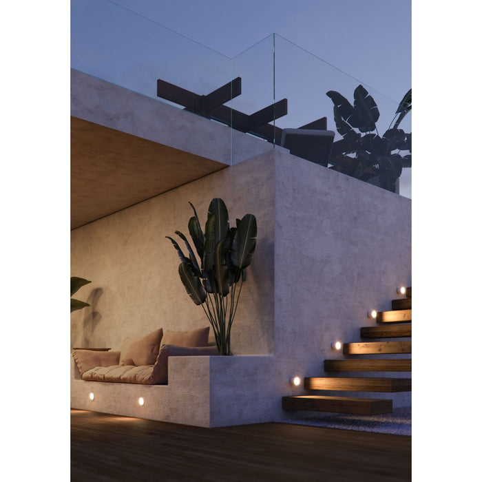 Beneito & Faure - Luce da incasso segnapasso LED Artis R Wall 4,5W - Segnapasso da parete rotondo IP66 Switch 2700K/3200K/4000K