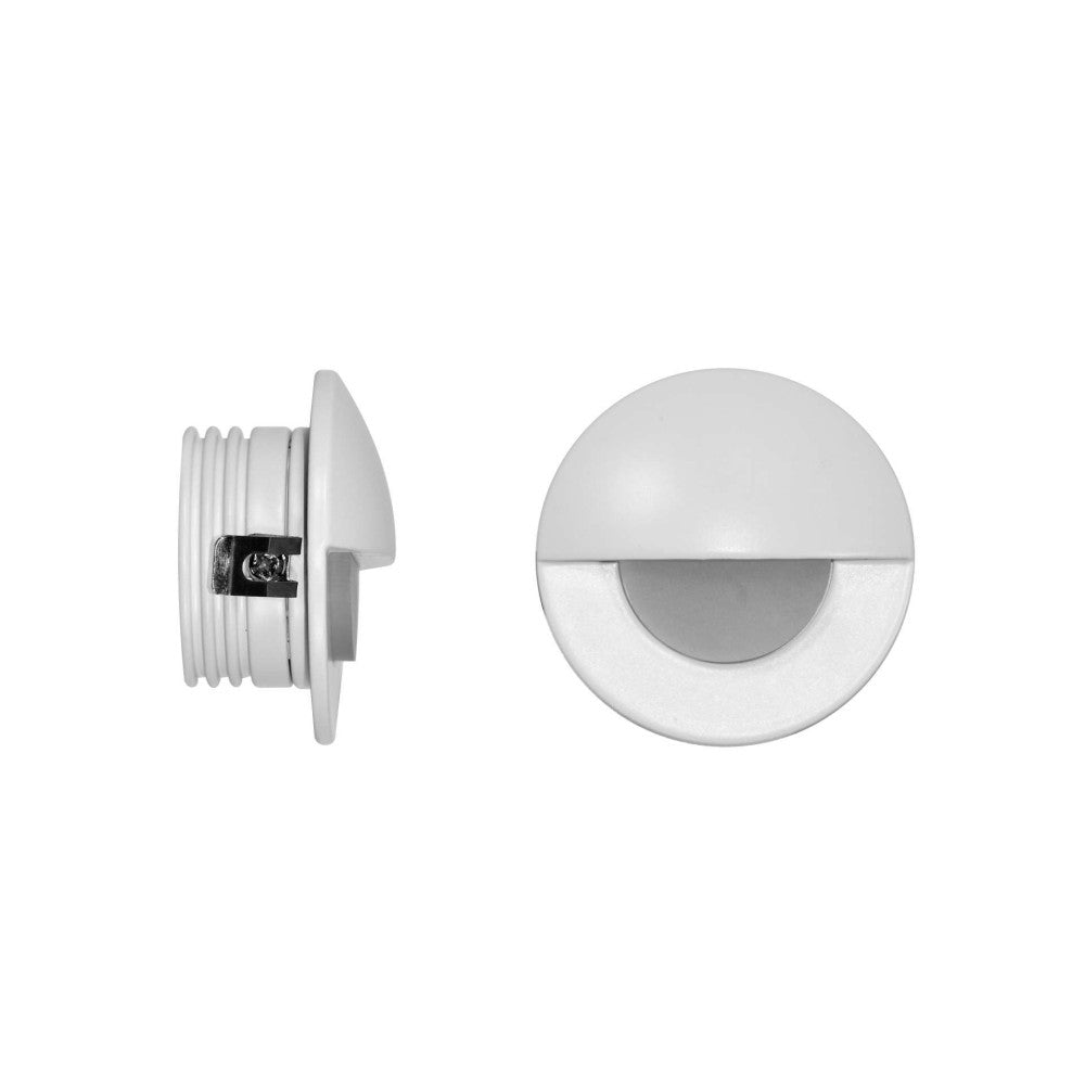 Ilo - Luce da incasso segnapasso LED Beneito & Faure - 2W, Luce calda 3000K, 120° - Applique da incasso circolare Bianca