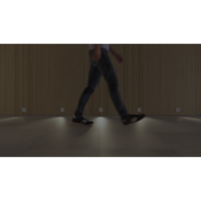 Beneito & Faure - Luce da incasso segnapasso LED Lao 1,5W - Sensore presenza e crepuscolare 2700K/3200K/4000K - Bianco e Nero