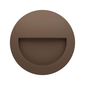 Beneito & Faure - Luce da incasso segnapasso LED Mis R Wall 3W - Segnapasso da parete rotondo IP65 Switch 2700K/3200K/4000K - Corten