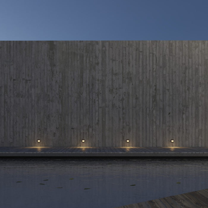 Beneito & Faure - Luce da incasso segnapasso LED Mis R Wall 3W - Segnapasso da parete rotondo IP65 Switch 2700K/3200K/4000K - Bianco